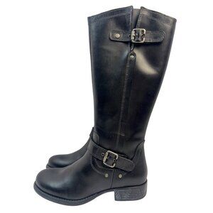Eric Michael Women's Montana Tall Boot Black Premium Leather Size 38